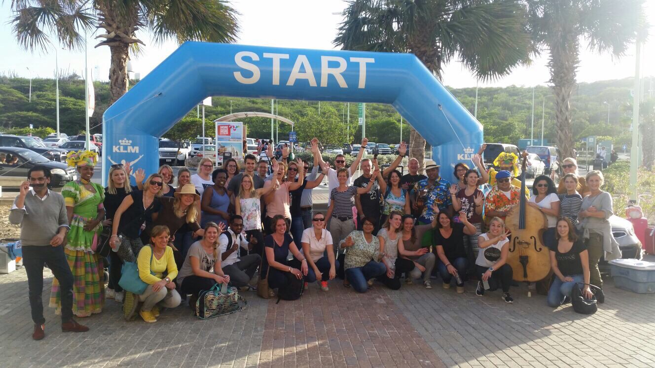 Agentenan di biahe i prensa internashonal a partisipá na KLM Curaçao Marathon