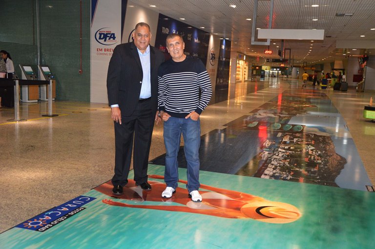 Gigantic Pictures of Curaçao on Exposition at Manaus Airport Brazil