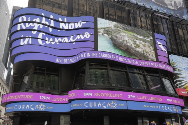 Curaçao partners with ABC Network on massive Times Square billboard campaign in New York City!