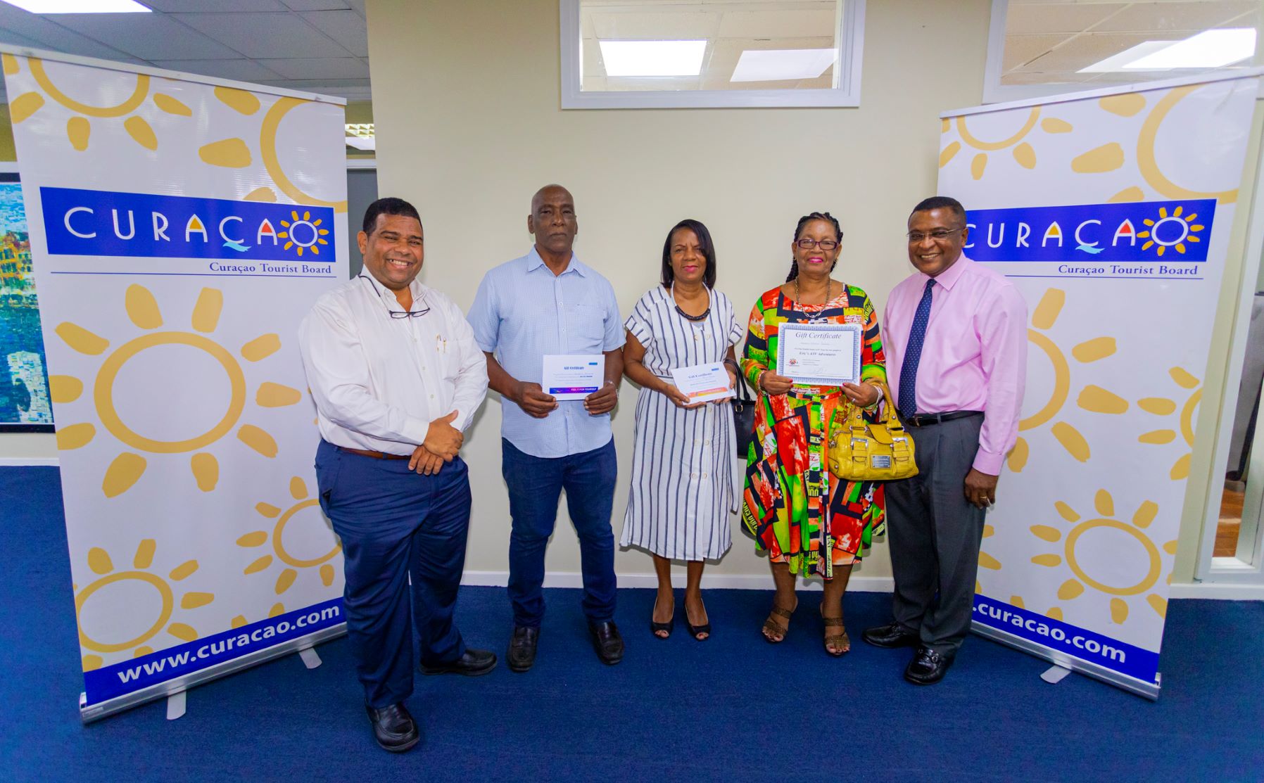 Winners raffle survey “Curaçao is Dushi—Live it, Love it” awareness campaign