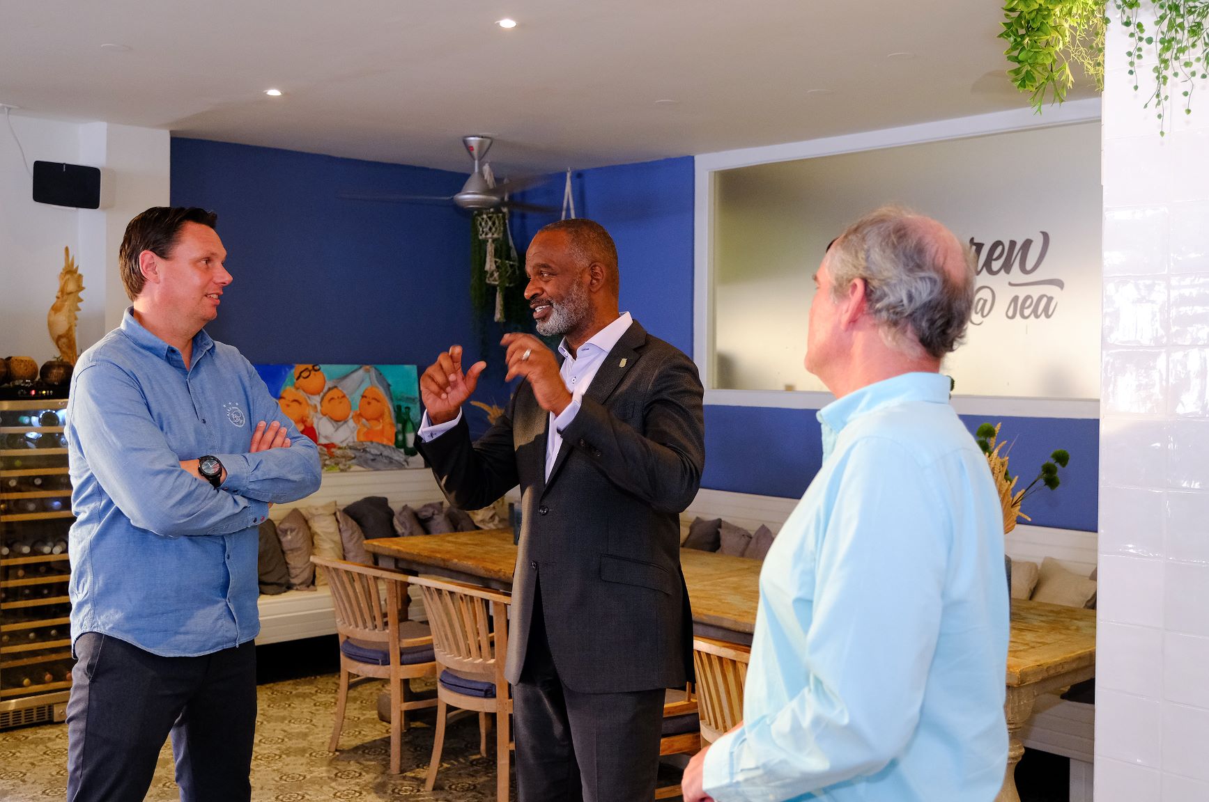 Ajax Delegation Visiting Curaçao