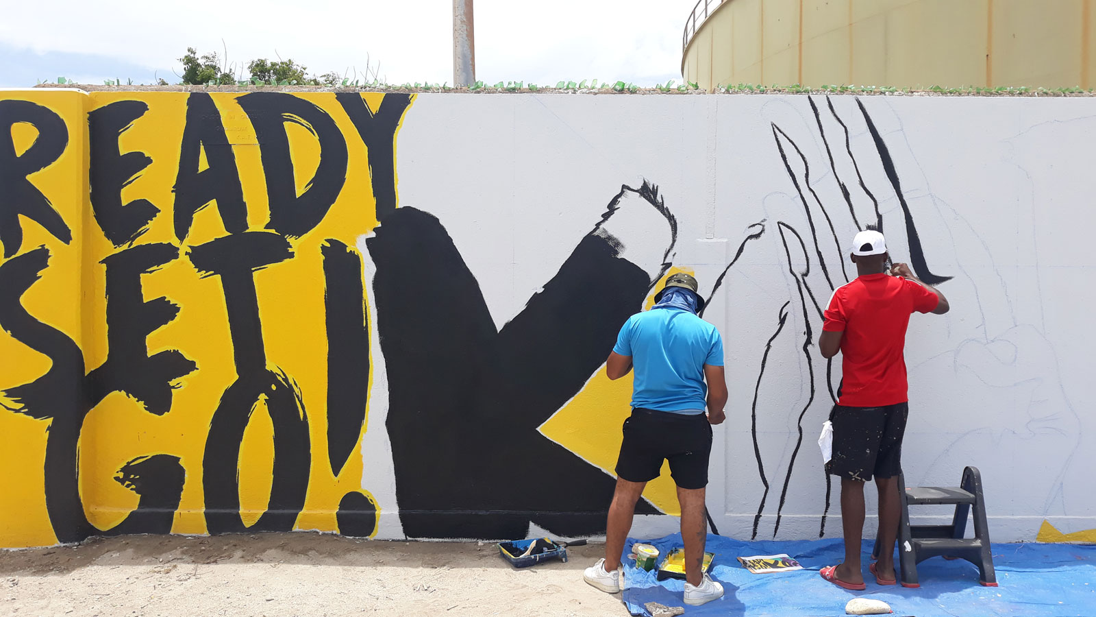 Zakito mural taking shape