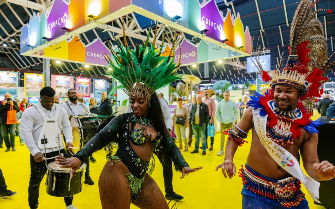 Un toke di Kòrsou su Karnaval durante Vakantiebeurs 2023 na Hulanda