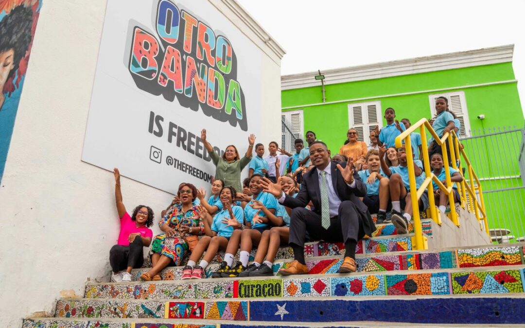 CTB launched a stairway decorated with mosaic art in Otrobanda