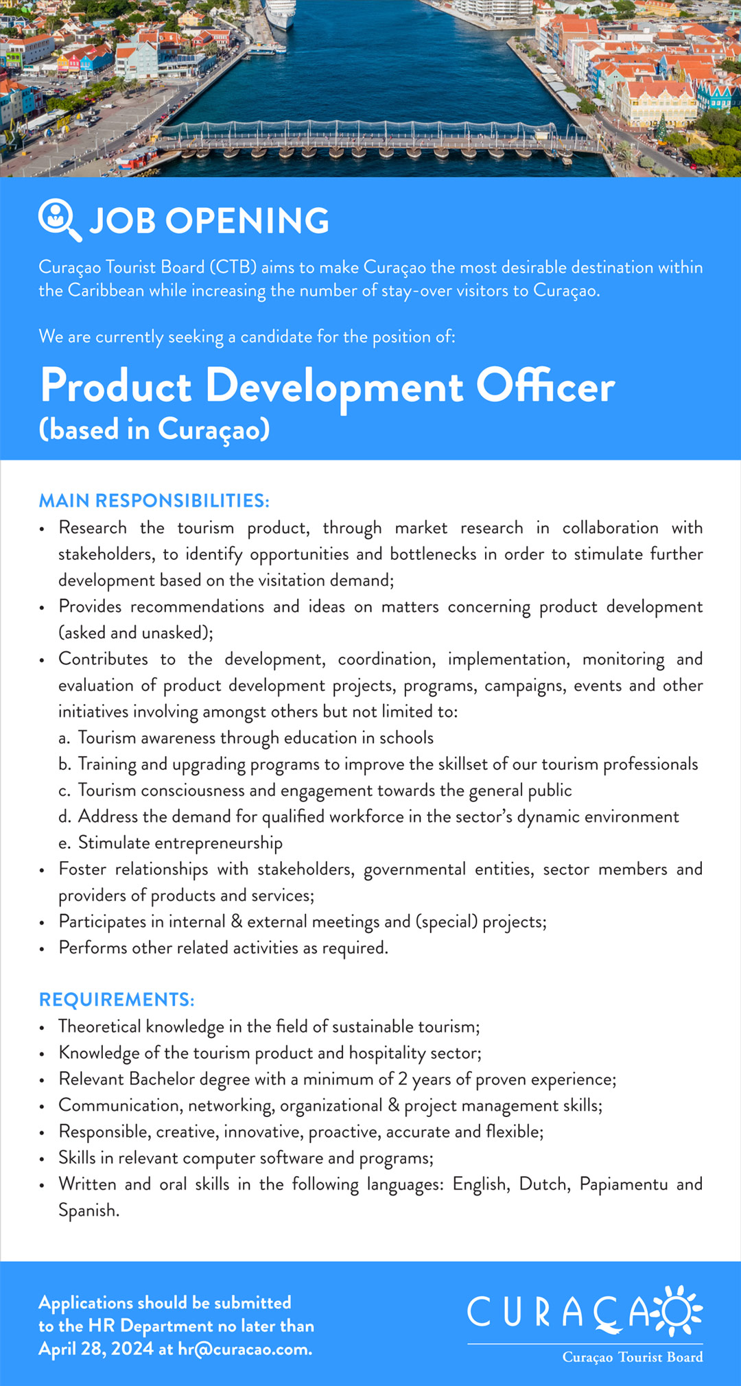 Product Development Office vacancy